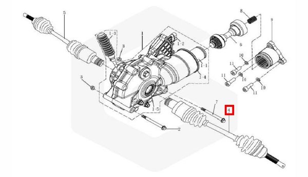 Шрус передний Gamax 45520-AX400-000