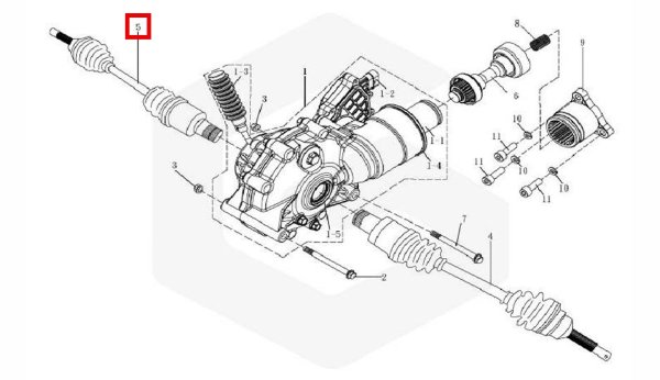 Шрус передний Gamax 45510-AX400-000
