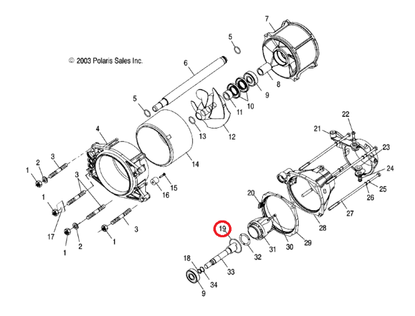 Кольцо уплотнительное Polaris 5410819