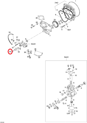 Болт штуцера BRP 404146800