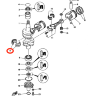 Подшипник коленвала Yamaha 93311-832U4-YM 40-55