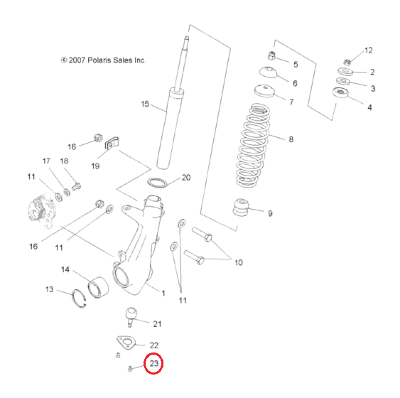 Болт крепления шаровой Polaris 7512284