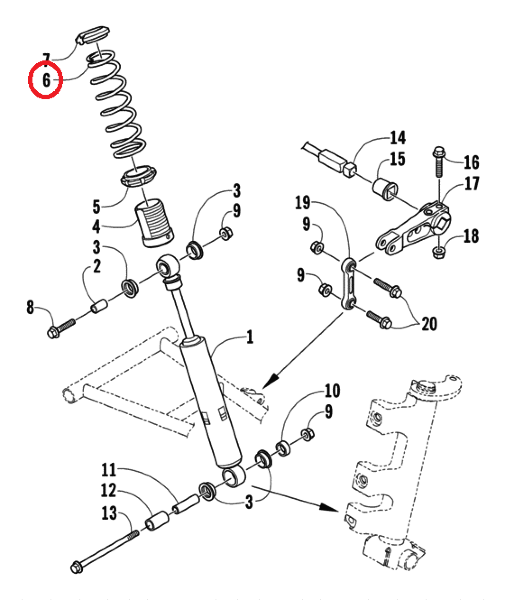 Пружина Arctic Cat 2703-226