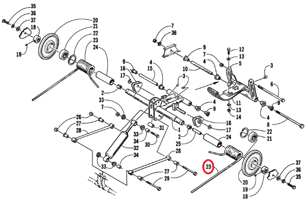 Пружина Arctic Cat 0704-857