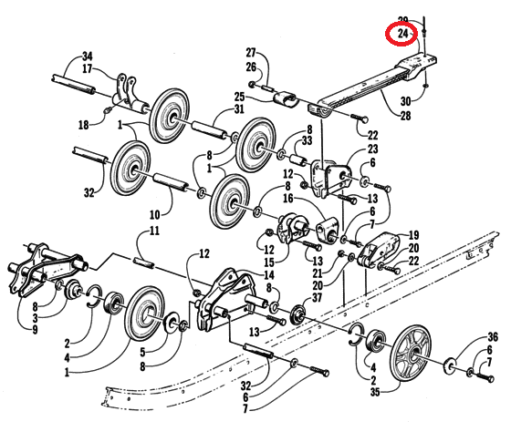 Наконечник рессоры Arctic Cat 0604-859