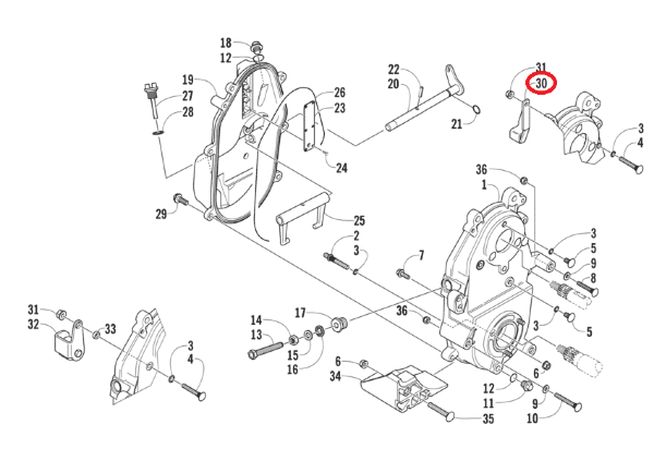 Натяжитель цепи Arctic Cat 0702-553