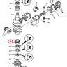 Подшипник коленвала Yamaha 93306-206U4-YM 40-55