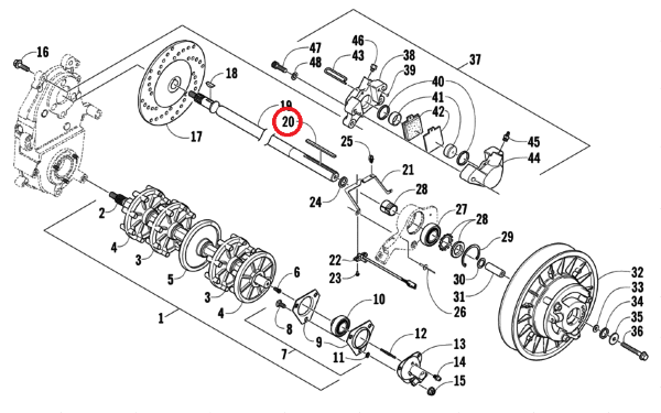 Шпонка Arctic Cat 0101-076