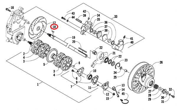 Шпонка Arctic Cat 0602-598