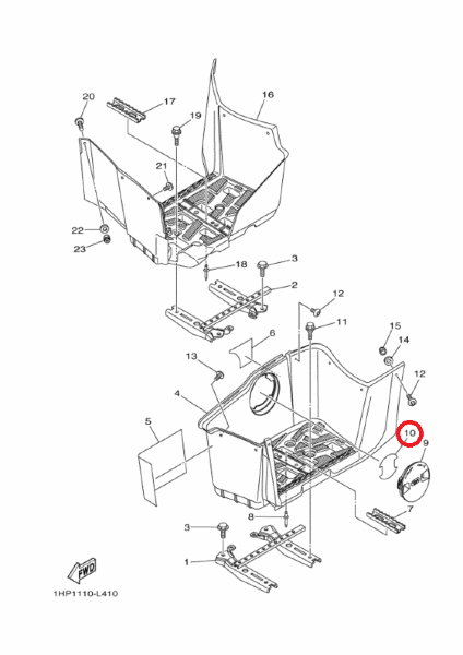 Кольцо уплотнительное Yamaha 1HP-F1735-00-00